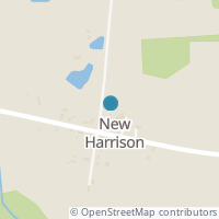 Map location of 6685 New Harrison Bradford Rd, Bradford OH 45308