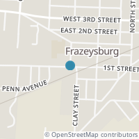 Map location of 101 W 1St St, Frazeysburg OH 43822