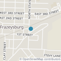 Map location of 20 S State St, Frazeysburg OH 43822