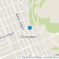 Map location of 705 High St, Dresden OH 43821