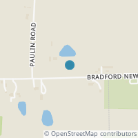 Map location of 7992 New Harrison Bradford Rd, Bradford OH 45308