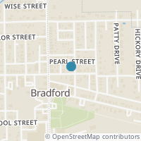 Map location of 218 E Oakwood St, Bradford OH 45308