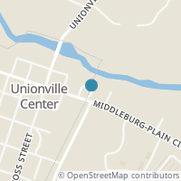 Map location of 85 E Main St, Unionville Center OH 43077