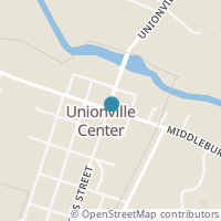 Map location of 506 4th St, Unionville Center OH 43077