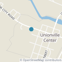 Map location of 126 W Main St, Unionville Center OH 43077