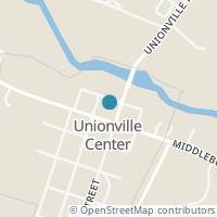 Map location of 105 W Main St, Unionville Center OH 43077