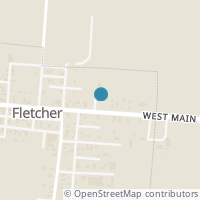 Map location of 102 E Main St, Fletcher OH 45326