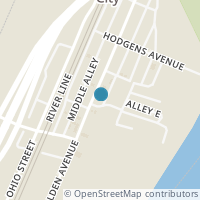 Map location of 402 Walden Ave, Tiltonsville OH 43963
