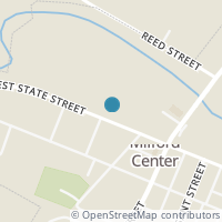 Map location of 68 W State St, Milford Center OH 43045