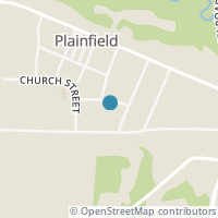 Map location of 109 Cross St, Plainfield OH 43836