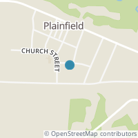 Map location of 105 Cross St, Plainfield OH 43836