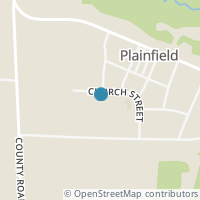 Map location of 109 Church St, Plainfield OH 43836