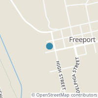 Map location of 101 N High St, Freeport OH 43973