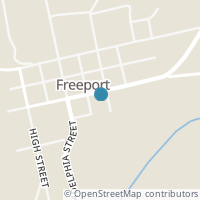Map location of 118 E Main St, Freeport OH 43973