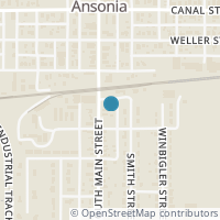Map location of 309 S Main St, Ansonia OH 45303