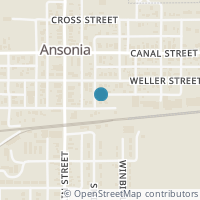Map location of 200 E High St, Ansonia OH 45303