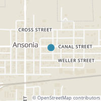 Map location of 231 E Canal St, Ansonia OH 45303