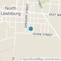 Map location of 110 Gunn St, North Lewisburg OH 43060
