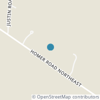Map location of 3207 Homer Rd NE, Utica OH 43080