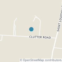 Map location of 21969 Clutter Rd, Utica OH 43080