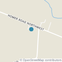 Map location of 3481 Homer Rd NW, Utica OH 43080