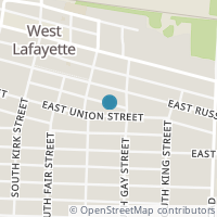 Map location of 316 E Union Ave, West Lafayette OH 43845