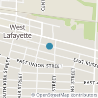 Map location of 316 E Russell Ave, West Lafayette OH 43845