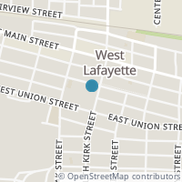 Map location of 105 W Russell Ave, West Lafayette OH 43845