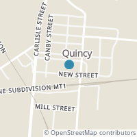 Map location of 117 New St, Quincy OH 43343