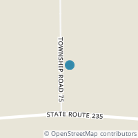 Map location of 9788 Township Road 75, Quincy OH 43343