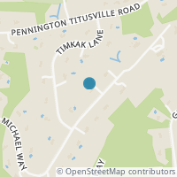 Map location of 15 Michael Way, Pennington NJ 8534
