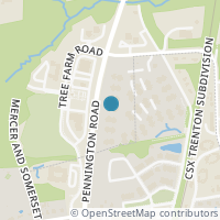 Map location of 32 Woolsey Ct, Pennington NJ 8534