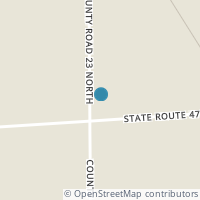 Map location of 60 County Road 23 N, Quincy OH 43343