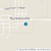 Map location of 54 E Main St, Burkettsville OH 45310