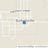 Map location of 24 E Main St, Burkettsville OH 45310