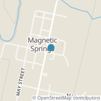 Map location of , Magnetic Springs OH 43036