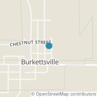 Map location of 38 Jefferson St, Burkettsville OH 45310