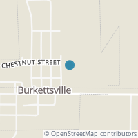 Map location of 87 Buckeye St, Burkettsville OH 45310
