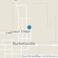 Map location of 54 Jefferson St, Burkettsville OH 45310