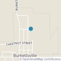 Map location of 90 Jefferson St, Burkettsville OH 45310