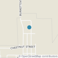 Map location of 119 Jefferson St, Burkettsville OH 45310