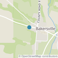 Map location of 59373 Cr 2, Bakersville OH 43803