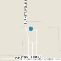 Map location of 140 Washington St, Burkettsville OH 45310