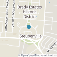 Map location of 133 Brady Cir E, Steubenville OH 43952