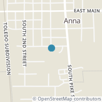 Map location of 107 Young St, Anna OH 45302