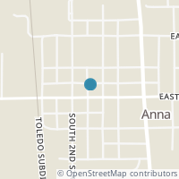 Map location of 206 W Main St, Anna OH 45302