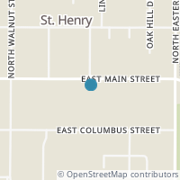 Map location of 492 E Main St, Saint Henry OH 45883