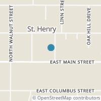 Map location of 142 Linn St, Saint Henry OH 45883
