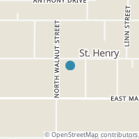 Map location of 322 E Washington St, Saint Henry OH 45883