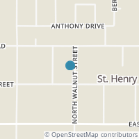Map location of 242 N Walnut St, Saint Henry OH 45883